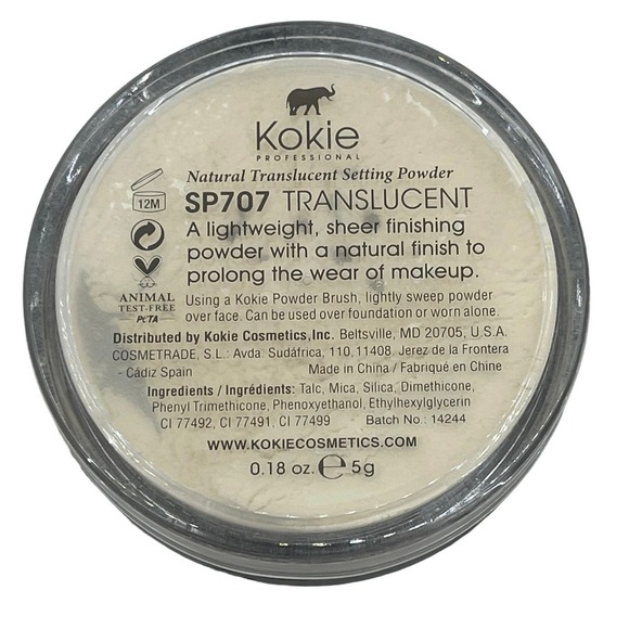 Kokie Translucent Setting Powder SP707 Lightweight Sheer Natural Finish New - Picture 2 of 3